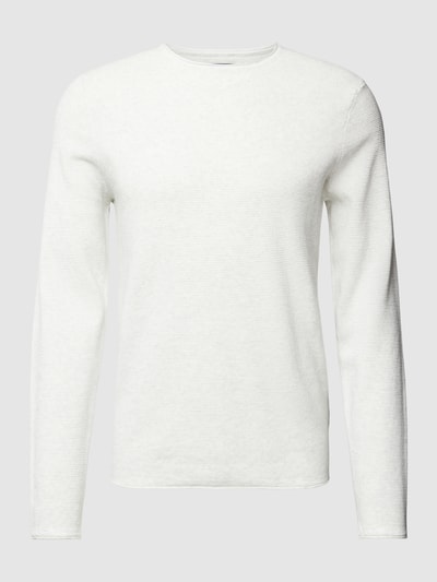 MCNEAL Strickpullover mit Strukturmuster Offwhite Melange 2