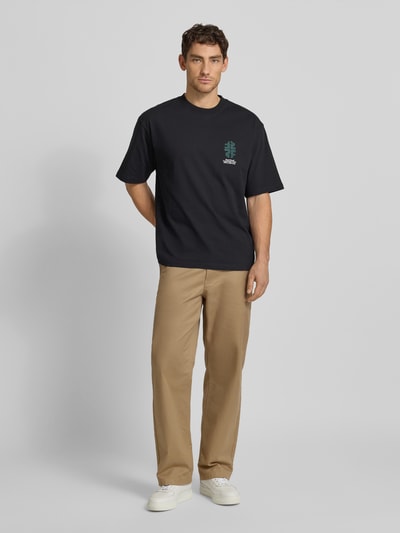 Wood Wood T-Shirt mit Rundhalsausschnitt Modell 'Gary' Black 1