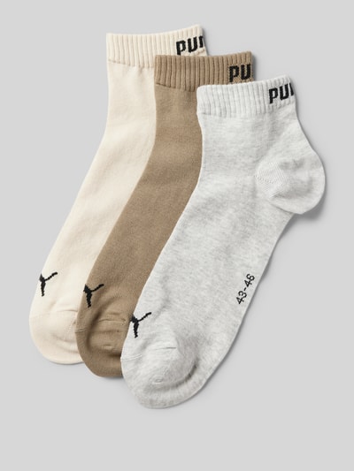 Puma Sneakersocken mit Label-Detail im 3er-Pack Beige 1