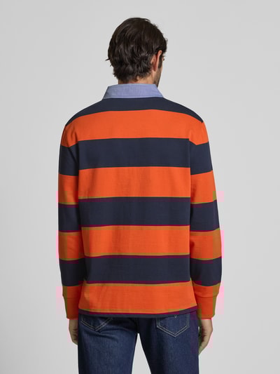 Gant Sweatshirt mit Polokragen Orange 5