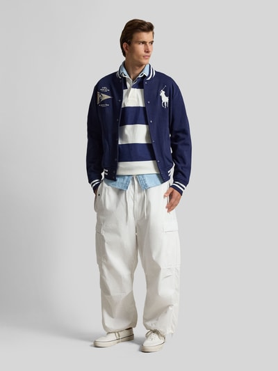 Polo Ralph Lauren regular fit sweatjack in college-look Marineblauw - 1