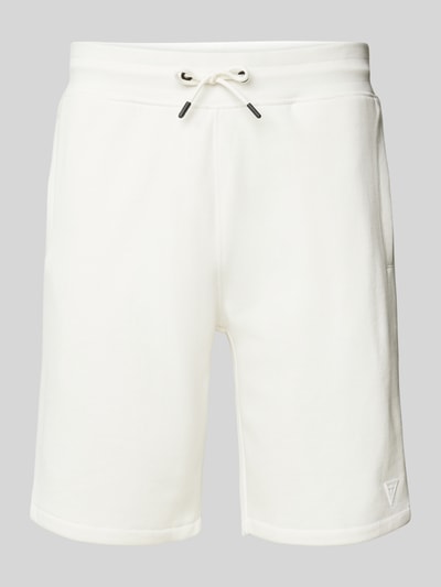 Guess Activewear Shorts mit elastischem Bund und Tunnelzug Modell 'ALDWIN' Offwhite 2