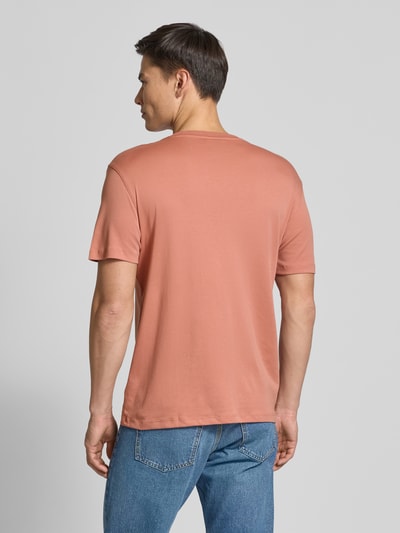 CK Calvin Klein T-Shirt mit Logo-Stitching Modell 'SUPIMA' Lachs 5