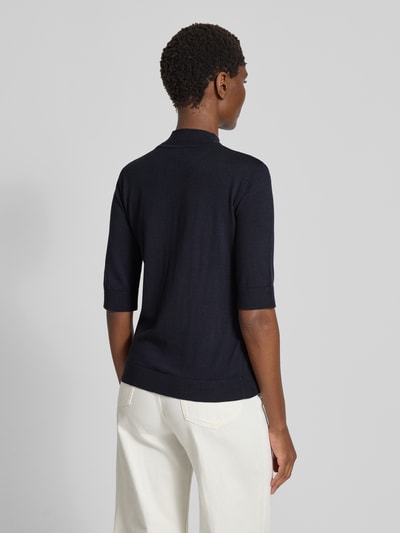 More & More Strickshirt mit Stehkragen Marine 5