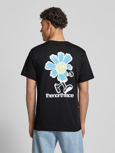 The North Face T-Shirt mit Label-Print Black 4