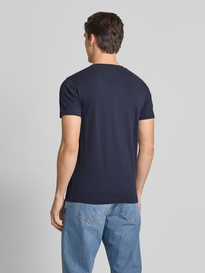 Gant Slim Fit T-Shirt mit Label-Stitching Marine 5