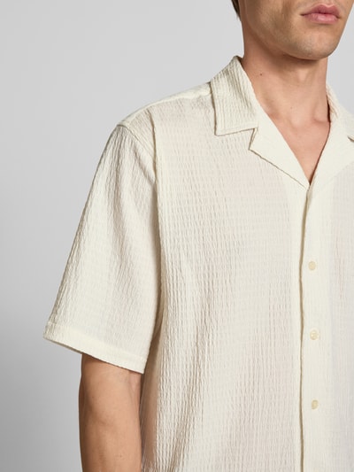 Redefined Rebel Regular Fit Freizeithemd mit Reverskragen Modell 'PAUL' Offwhite 3