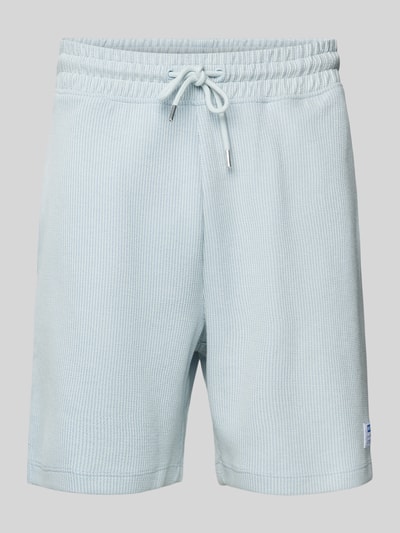 Hugo Blue Regular Fit Sweatshorts mit Strukturmuster Modell 'Nuwafflo' Hellblau 2