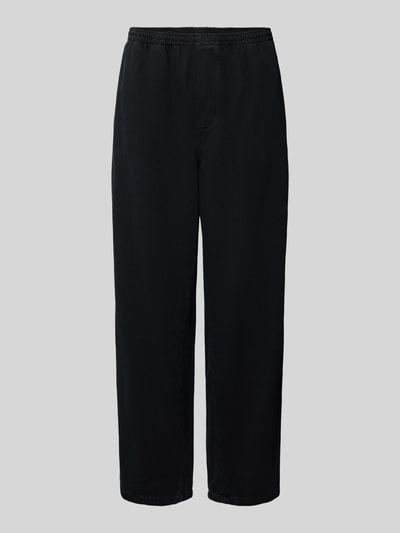 Produktfoto, Hose mit elastischem Bund Modell 'LYCAZ' von American Vintage, reine Baumwolle, Relaxed Fit, schwarz, glatte Textur