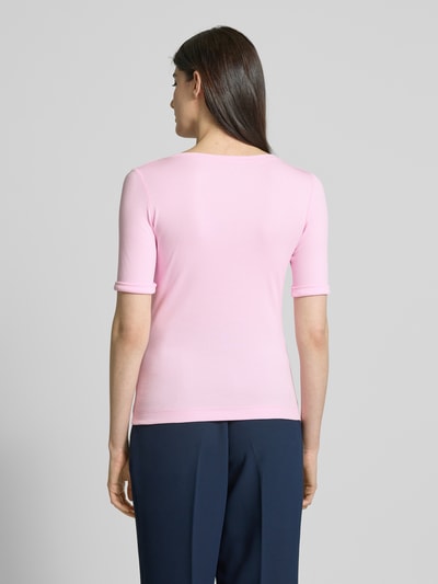 Marc Cain T-shirt met ronde hals Felroze - 5