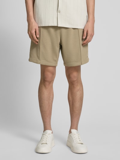 HUGO Sweatshorts mit Label-Print Modell 'Ravis' Hellgruen 4