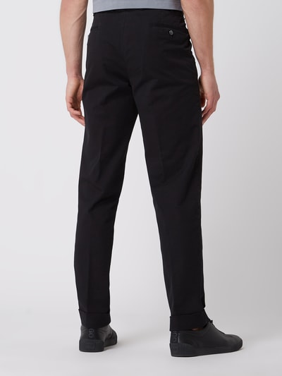 Hiltl Bundfaltenhose mit Stretch-Anteil Modell 'Morello' Black 5