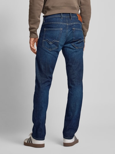 Replay Straight leg jeans in 5-pocketmodel, model 'GROVER' Marineblauw - 5