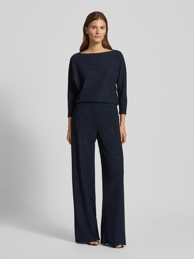 Zero Wide leg broek met elastische band Oceaanblauw - 1