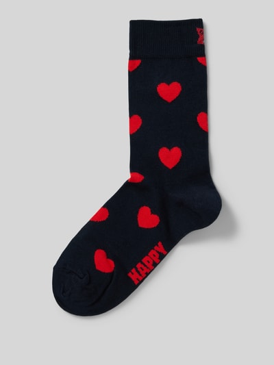 Happy Socks Socken mit Stretch-Anteil Modell 'Heart' Dunkelblau 1