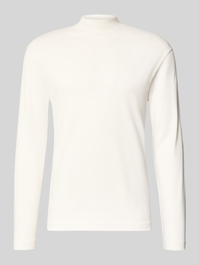 Produktfoto, Longsleeve mit Stehkragen Modell 'MORITZO' von DRYKORN in Creme, gerader Schnitt, glatte Struktur, leicht überschnittene Schultern