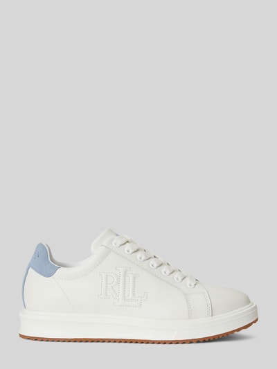 Lauren Ralph Lauren Sneaker aus echtem Leder mit Logo-Stitching Weiss 2