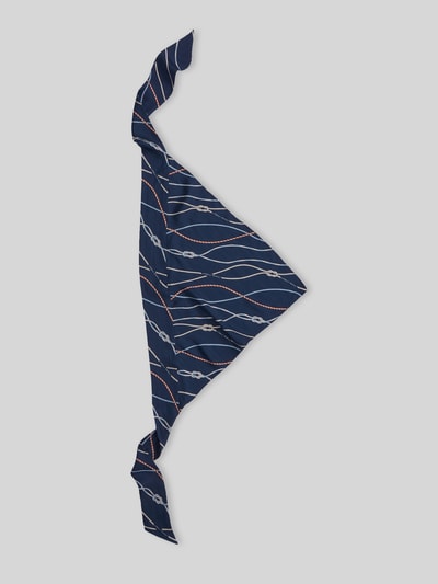 Tommy Hilfiger Sjaal van pure zijde met logo-opschrift Blauw - 2