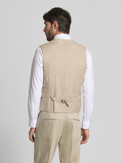 CG - Club of Gents Gilet met strookzakken, model 'Paddy' Zand - 5