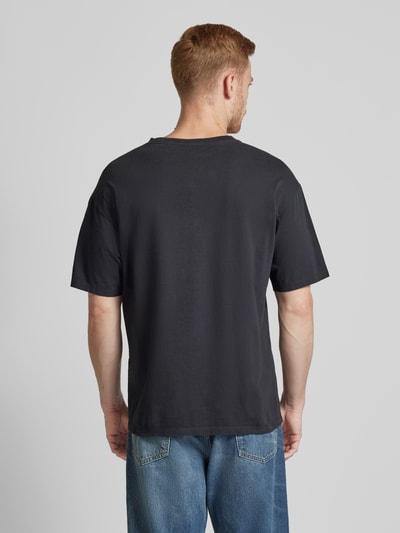 THE KOOPLES T-Shirt mit geripptem Rundhalsausschnitt Black 5