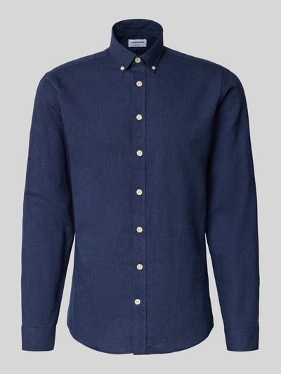 Lindbergh Vrijetijdsoverhemd met button-downkraag Donkerblauw - 2