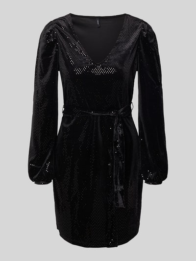 Vero Moda Getailleerde vrijetijdsjurk met glitter, model 'SENSA' Zwart - 1