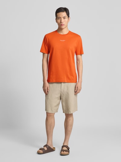 Marc O'Polo Regular Fit T-Shirt aus reiner Baumwolle Orange 1