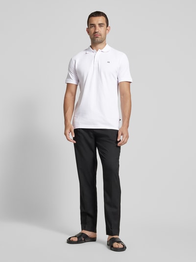 Matinique Poloshirt met labeldetail, model 'MApoleo' Wit - 1