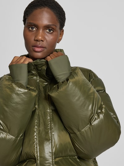 Neo Noir Kurtka pikowana ze stójką model ‘Rhea’ Khaki 3