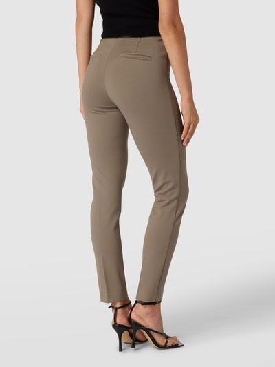 Cambio Bundfaltenhose mit Label-Detail Modell 'ROS' Taupe 5