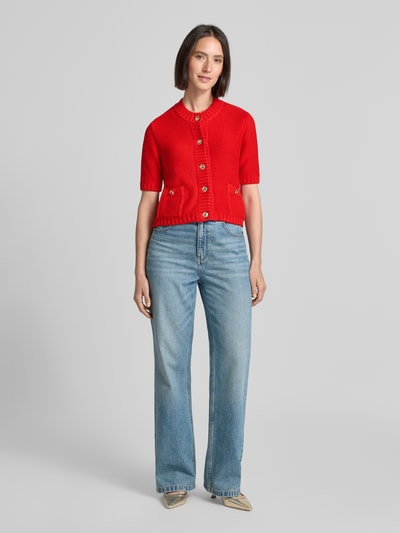 monari Strickjacke mit Knopfleiste Hellrot 1