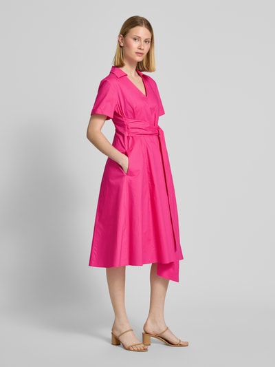 Liu Jo White Kleid mit V-Ausschnitt Pink 1
