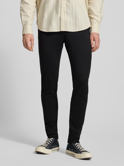 ONLY & SONS Slim Fit Stoffhose aus Viskose-Mix Modell 'MARK' Black 4