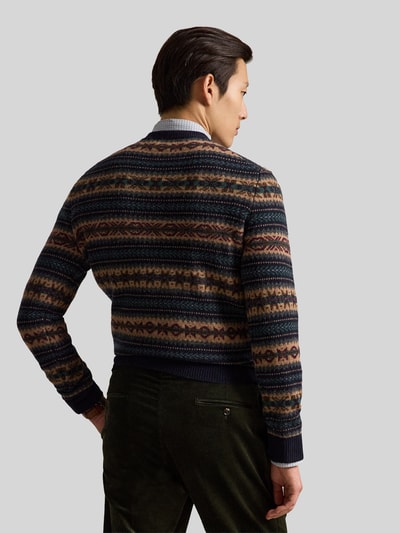 Polo Ralph Lauren Pullover aus reiner Wolle mit Logo-Stitching Marine 5