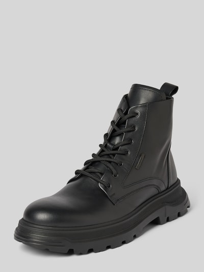 Antony Morato Lederboots mit Schnürung Modell 'DESMON' Black 1