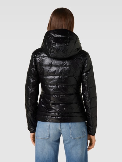 Blauer USA Steppjacke mit Zweiwege-Reißverschluss Black 5
