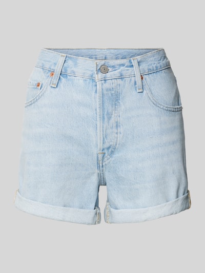 Levi's® Regular Fit Jeansshorts im 5-Pocket-Design Modell '501' Hellblau 2