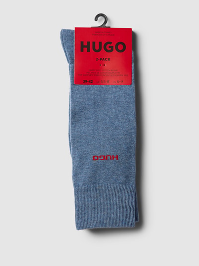 HUGO Socken mit Label-Detail im 2er-Pack Blau 3