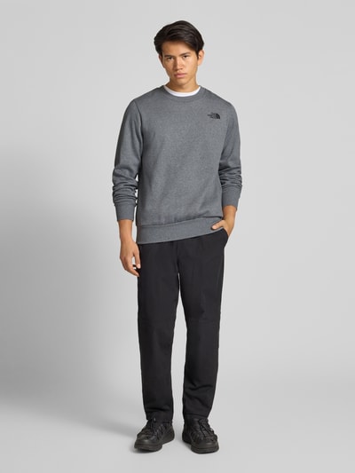 The North Face Sweatshirt mit Label-Print Mittelgrau Melange 1