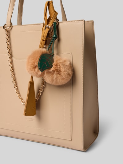 Seidenfelt Shopper met hanger, model 'Lyby' Beige - 3