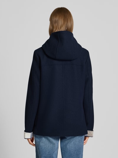 Christian Berg Woman Selection Houtje-touwtjejas met capuchon en knoopsluiting Donkerblauw - 5