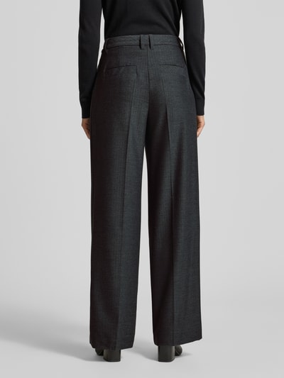 Marc Cain Wide Fit Hose mit gelegten Falten Anthrazit Melange 5
