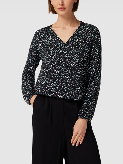 Tom Tailor Bluse mit V-Ausschnitt Black 4