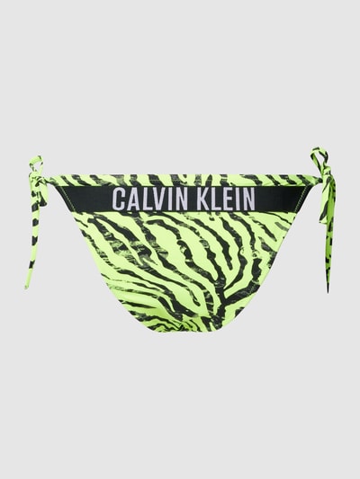 Calvin Klein Underwear Bikini-Hose mit Allover-Print Modell 'Intense Power' Gelb 3