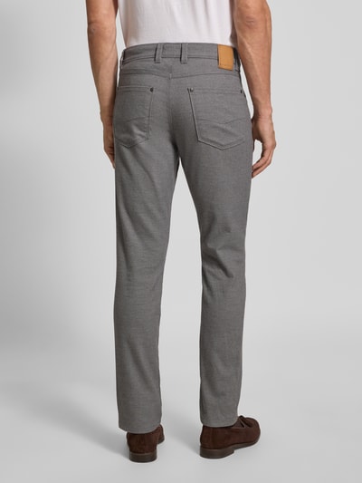 bugatti Regular fit broek met viscose, model 'Cordoba' Middengrijs - 5