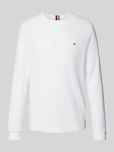 Tommy Hilfiger Longsleeve mit Logo-Stitching Weiss 1