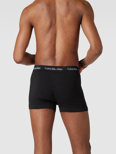 Calvin Klein Underwear Obcisłe bokserki z paskiem z logo w zestawie 3 szt. Czarny 4