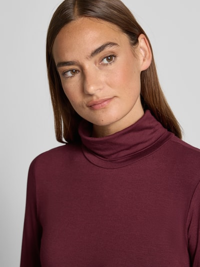 FREE/QUENT Longsleeve mit Rollkragen Modell 'Liana' Bordeaux 3