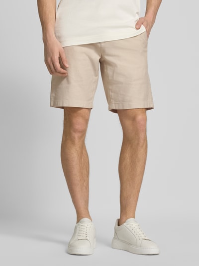 Marc O'Polo Slim fit korte broek van katoenmix, model 'SALO' Beige - 4