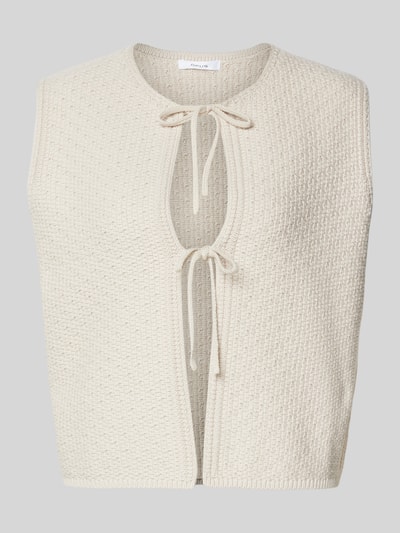 OPUS Weste in Strick-Optik Modell 'Demili' Sand 2